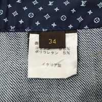 Louis Vuitton [Excellent Condition/Domestic Authentic] Yellow Stitch Cropped Denim Pants, Size 34 [Used]
