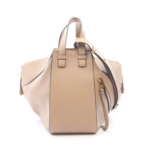 【二手】 LOEWE Hammock Bag 小號兩用手提包 米色皮革 女款