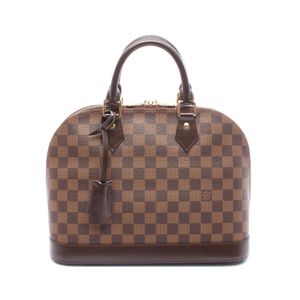 【二手】LOUIS VUITTONAlma PM 手提包，Damier Ebene 帆布，N53151，PVC 塗層帆布皮革，女士款，二手