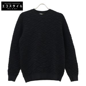 FENDI FZX061 AL3M FF 로고 니트 블랙 46 [중고]