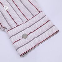 Hermes Stripe Sellier Button Dress Shirt, Size 40 [Used]
