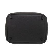 Like New Hermes Picotin Lock PM Monochrome So Black Taurillon Clemence Leather Handbag, Black, Z Stamp (2021), 1233 [Pre-owned] HERMES