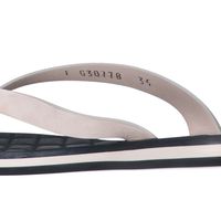 Chanel 15P G30778 X02270 Coco Mark Matelassé Beach Sandals, Size 35 [Used]