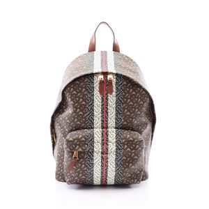 [Used] Burberry BURBERRY Backpack TB Monogram 8021277 Braun/Beige/Multi PVC Coated Canvas Leather TB Monogram Backpack
