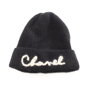 [Used] Chanel CHANEL Knit Cap Pearl Logo Knit Hat Other Knit Hats Women's Used A