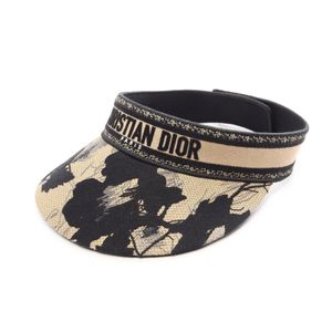 [Used] Dior Sun Visor Logo Canvas Sun Visor Women's Used A