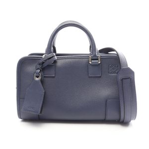 【중고】 LOEWE 아마조나 23 2WAY 손가방 네이비 레더 아마조나 23 여성용 Used B