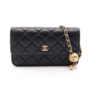 [중고] Chanel 샤넬 숄더백 마틀라세 AP3071 블랙 램스킨(양가죽) 마틀라세 체인 폰 케이스 여성용 Used A