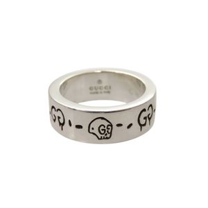近新 Gucci Gucci Ghost 925 純銀戒指，6 號，銀戒指 0362 [二手] GUCCI