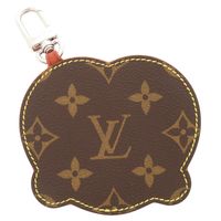 Unused Louis Vuitton LV Pretzel Monogram M03295 Leather Braun Keychain Bag Charm Brown LV 1132 [Used] LOUIS VUITTON
