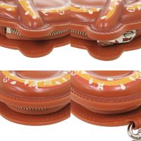 Unused Louis Vuitton LV Pretzel Monogram M03295 Leather Braun Keychain Bag Charm Brown LV 1132 [Used] LOUIS VUITTON