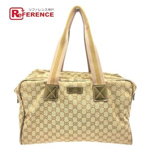 GUCCI GG帆布波士頓包