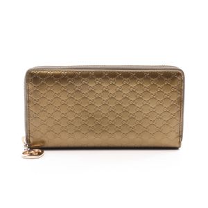 【二手】Gucci GUCCI 圓長版皮夾 Lovely Microguccissima 308005 金色皮革 Lovely Microguccissima 圓長版皮夾 Lovely Microguccissima 308005 金色皮革 Lovely Microguccissima 圓長皮夾 女士二手 A