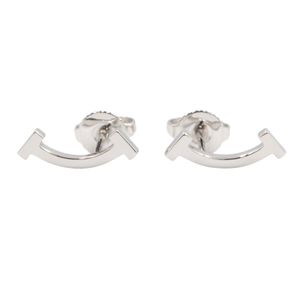 [Used] Tiffany & Co. T Smile Mini Earrings K18WG (White Gold) T Smile Mini Earrings Women's Used A
