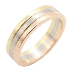 [Pre-owned] Cartier Vendome Ring B4052152 K18 (Yellow Gold) K18WG (White Gold) Vendome Ring for Women Used A