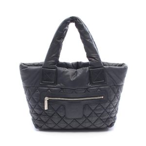 【중고】 Chanel 샤넬 토트백 코코 코쿤 스몰 리버서블 A48610 블랙 나일론 레더 코코 코쿤 스몰 토트백 여성용