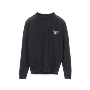 [중고] Prada PRADA 스웨트 트라이앵글 로고 배색 UJL21A 코튼 스웨트셔츠 남성용 Used A