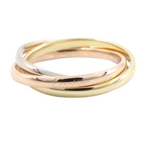 [Pre-owned] Cartier Trinity Ring SM B4235100 K18 (Yellow Gold) K18WG (White Gold) Trinity Ring SM Women's Used A