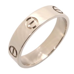 [Pre-owned] Cartier Love Ring B4084700 K18WG (White Gold) Unisex Love Ring Used A