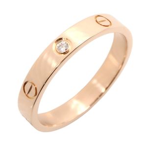 [Pre-owned] Cartier Mini Love 1PD Ring B4050700 K18PG (Pink Gold) Diamond Mini Love 1PD Ring Women's Used A