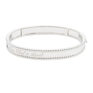[Pre-owned] Van Cleef & Arpels Perlee Signature Bracelet XS VCARP3K200 Wrist size 14.5cm K18WG (White Gold) Perlee Signature Bracelet XS