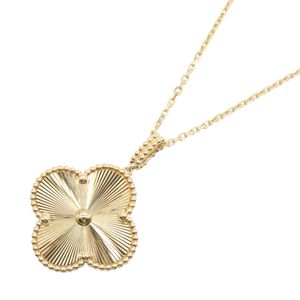 [Pre-owned] Van Cleef & Arpels Magic Alhambra Long Guilloché Necklace VCARP4KO00, Neck circumference 75-90.5cm, K18 (Yellow Gold)