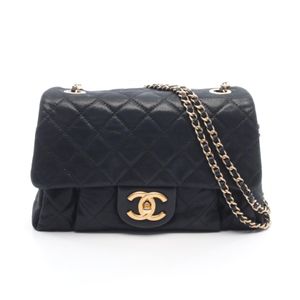 [중고] Chanel 샤넬 숄더백 마틀라세 블랙 레더 체인 숄더백 여성용 Used A