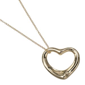 ティファニー TIFFANY&Co. オープンハート ネックレス 22mm K18イエローゴールド 約7.11g Open heart レディース【中古】