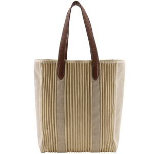 エルメス HERMES カバス カリカット トートバッグ キャンバス 2008年 ベージュ □L 肩掛け,手提げ,A4 オープン Kabas Calicut ユニセックス【中古】