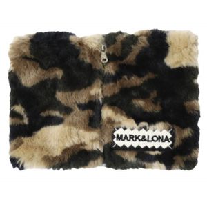 MARK&LONA 22AW Tone Faux Fur Neck Warmer 카무플라주 페이크 퍼 넥워머/스누드 MLF-2D-FN01 BROWN/GREEN 스누드 머플러 골프웨어【중고】【MARK&LONA】