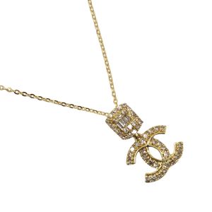 COCO Mark Necklace, K18 Yellow Gold x Diamond 0.25g, Approx. 1.9g, Women's [Pre-owned]