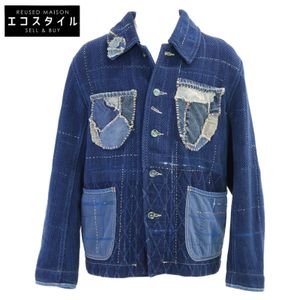 พอร์เตอร์ คลาสสิก [สภาพดีเยี่ยม] PC KENDO x PC SASHIKO BLUE FRENCH JACKET CUSTOM รุ่นลิมิเต็ดอีเวนต์ แจ็คเก็ต ไซส์ L [มือสอง]
