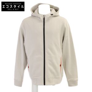 Hermes [สภาพเหมือนใหม่/ของแท้ในประเทศ] H800742E เสื้อฮู้ดซิปอัพทรง Hermes Fit พร้อมกระดุม Selle ไซส์ XL