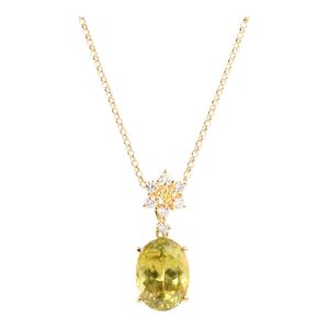 [Used] TASAKI Sphene Necklace, 18K Yellow Gold
