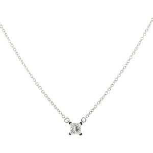 [Pre-owned] Tiffany & Co. Solitaire Necklace, Pt950