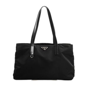 【สินค้ามือสอง】ปราด้า PRADA กระเป๋าโท้ท รุ่น Tessuto สีดำ