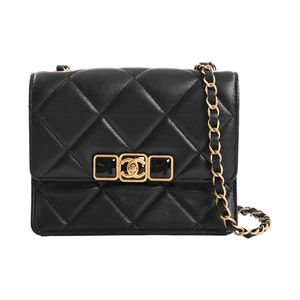 [중고] Chanel 샤넬 숄더백 미니 플랩백 AS3392 램스킨 블랙