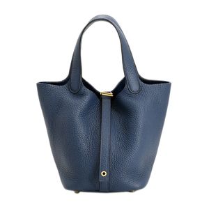 [중고] Hermes 에르메스 손가방 피코탄 락 PM 토리옹 클레망스 블루 드 브뤼스