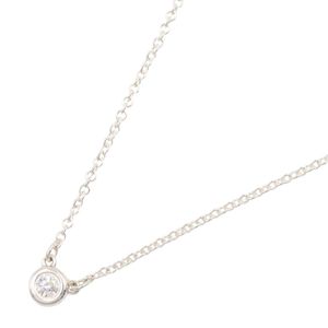 [Used] Tiffany & Co. By the Yard Necklace, Neck Circumference 42.5cm, Sterling Silver 925, Diamond, Women's, Used A
