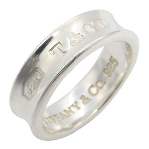 [Used] Tiffany & Co. Ring, Narrow Ring, Size #18, Sterling Silver 925, Unisex, Used A