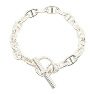 【중고】 Hermes 에르메스 팔찌 셰누당크르 PM 18링크 팔찌 손목 둘레 19cm 실버 925 셰누당크르 PM 18링크 팔찌 유니섹스