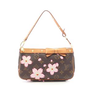 [중고] LOUIS VUITTON 포쉐트 액세서리 모노그램 체리 블라썸 M92006 PVC 코팅 캔버스 레더 손가방