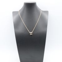[Used] BVLGARI B-zero1 Necklace, Ceramic, 346083, Neck size 38.5-45.5cm, K18PG (Pink Gold), B-zero1 Necklace, Ceramic, Unisex
