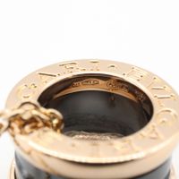 [Used] BVLGARI B-zero1 Necklace, Ceramic, 346083, Neck size 38.5-45.5cm, K18PG (Pink Gold), B-zero1 Necklace, Ceramic, Unisex