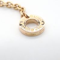 [Used] BVLGARI B-zero1 Necklace, Ceramic, 346083, Neck size 38.5-45.5cm, K18PG (Pink Gold), B-zero1 Necklace, Ceramic, Unisex