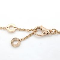 [Used] BVLGARI B-zero1 Necklace, Ceramic, 346083, Neck size 38.5-45.5cm, K18PG (Pink Gold), B-zero1 Necklace, Ceramic, Unisex