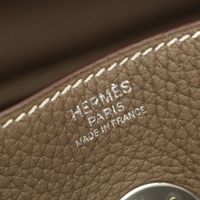 【二手】Hermes 爱马仕 单肩包/斜挎包 Lindy 30 Etain 灰色系 其他 Lindy 30 Etain 女士 Used A