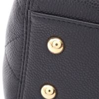 [Pre-owned] Chanel CHANEL Handbag Matelassé 2WAY Black Caviar Skin (Grained Calf) Matelassé 2-way Handbag Women's Unused