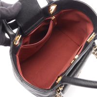[Pre-owned] Chanel CHANEL Handbag Matelassé 2WAY Black Caviar Skin (Grained Calf) Matelassé 2-way Handbag Women's Unused