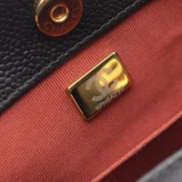 [Pre-owned] Chanel CHANEL Handbag Matelassé 2WAY Black Caviar Skin (Grained Calf) Matelassé 2-way Handbag Women's Unused